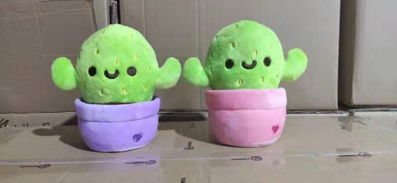 Cactus Plush Toy - Pink and Lavender